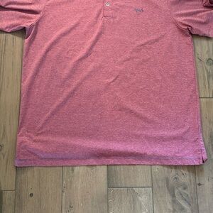 Classic Pink Polo Shirt with Textured Knit